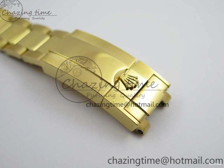 MiroTime 0306 Daytona 116589RBOW YG Rainbow Crystal BLF Best Edition Black Dial on YG Bracelet A SmoothTexture 3175